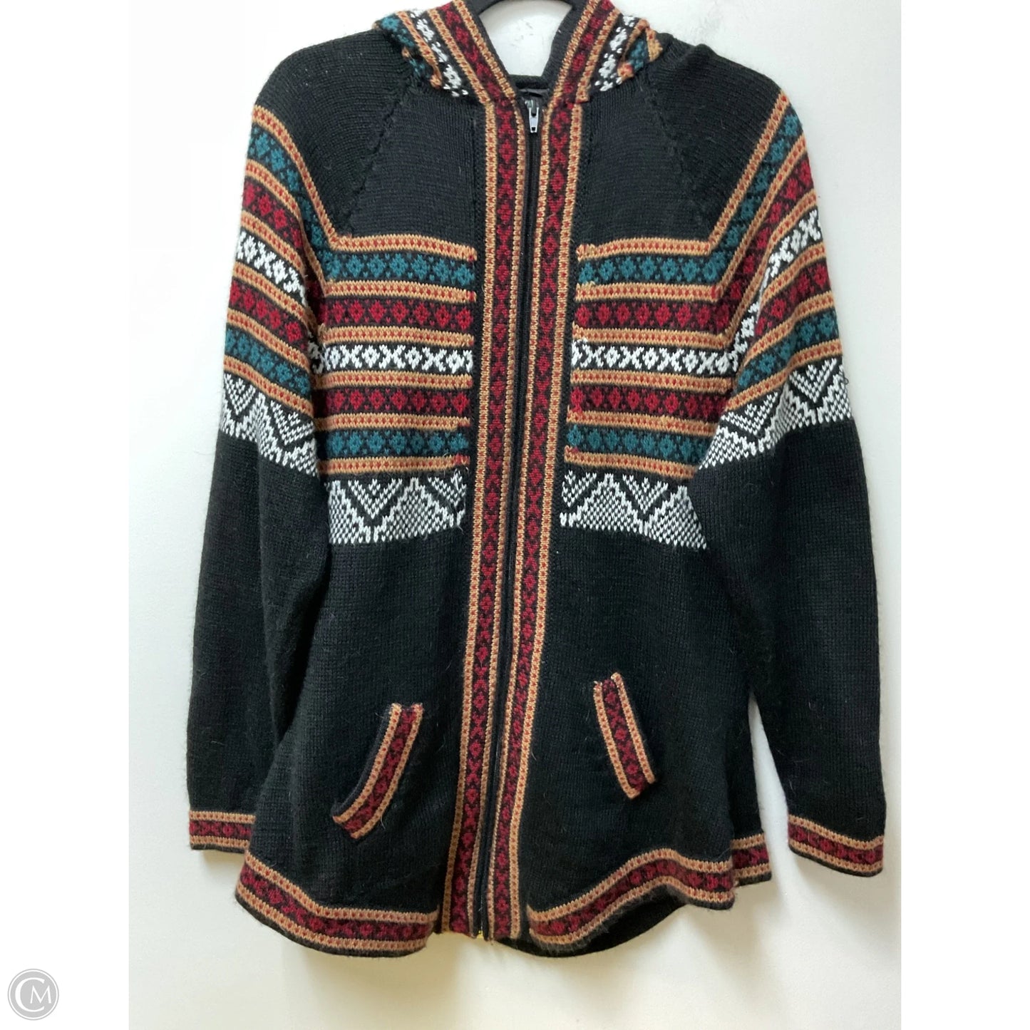 Sweater Cardigan By Clothes Mentor In Black, Size: Xl