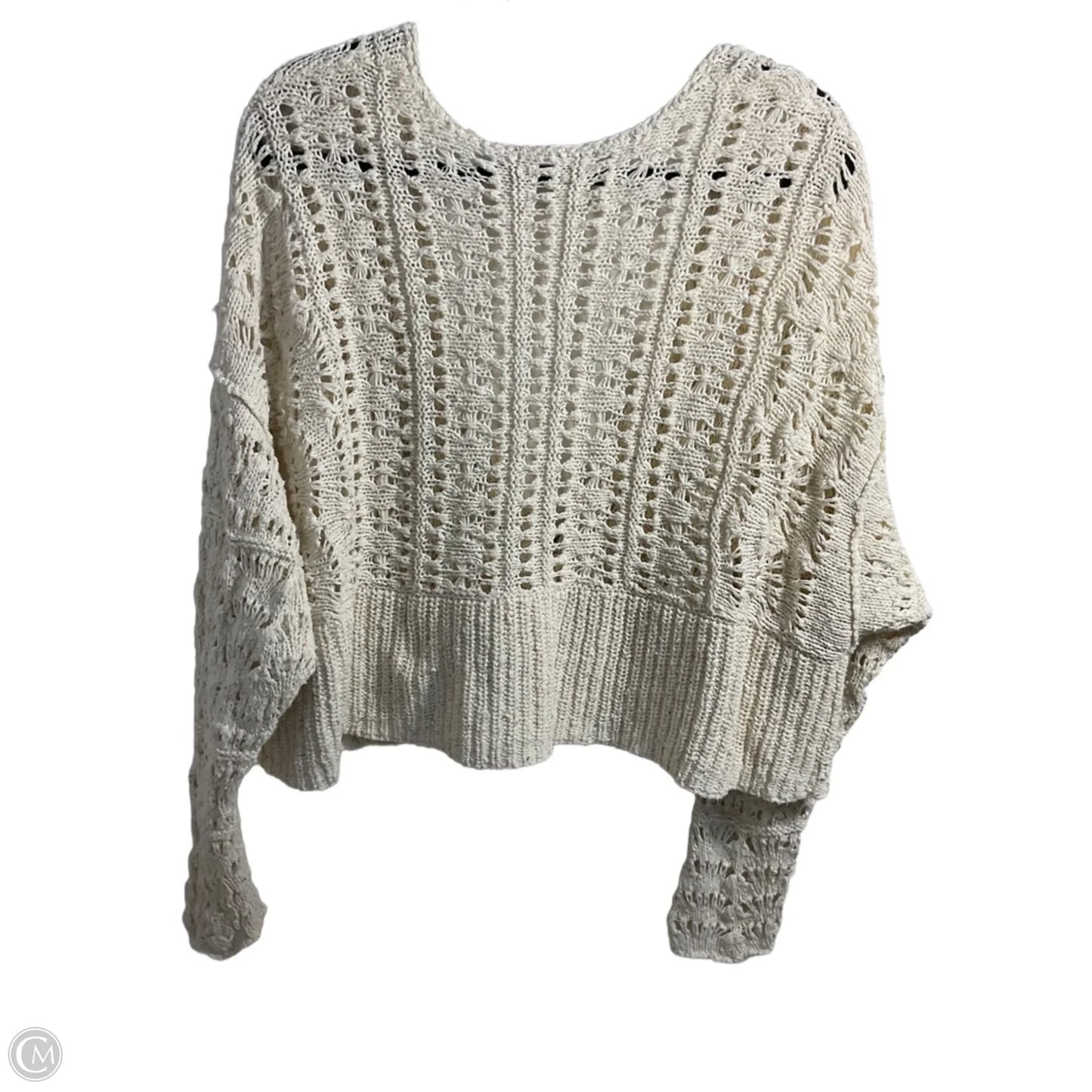 Sweater Cardigan By Anthropologie In Cream, Size: M