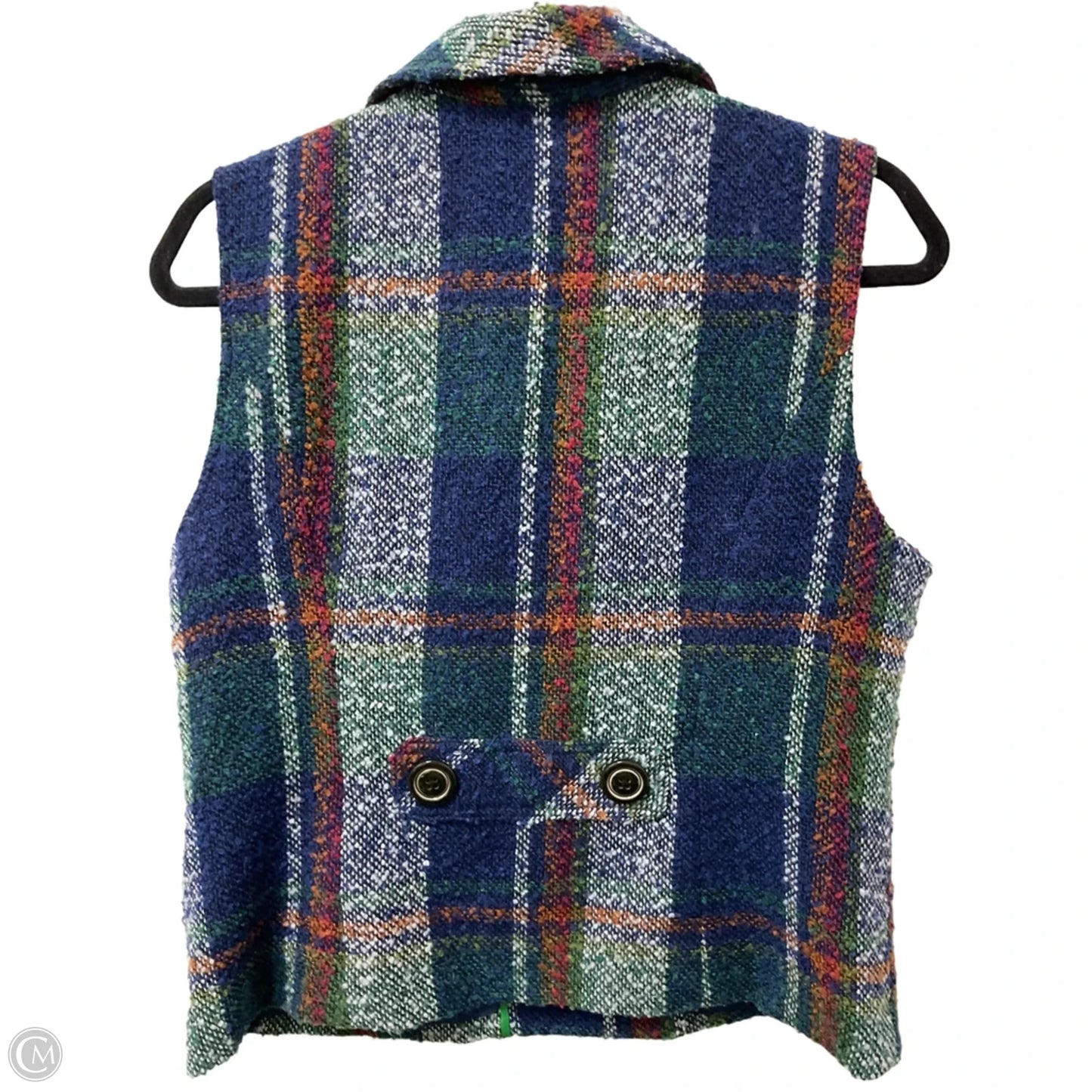 Vest Other By Cabi In Plaid Pattern, Size: M