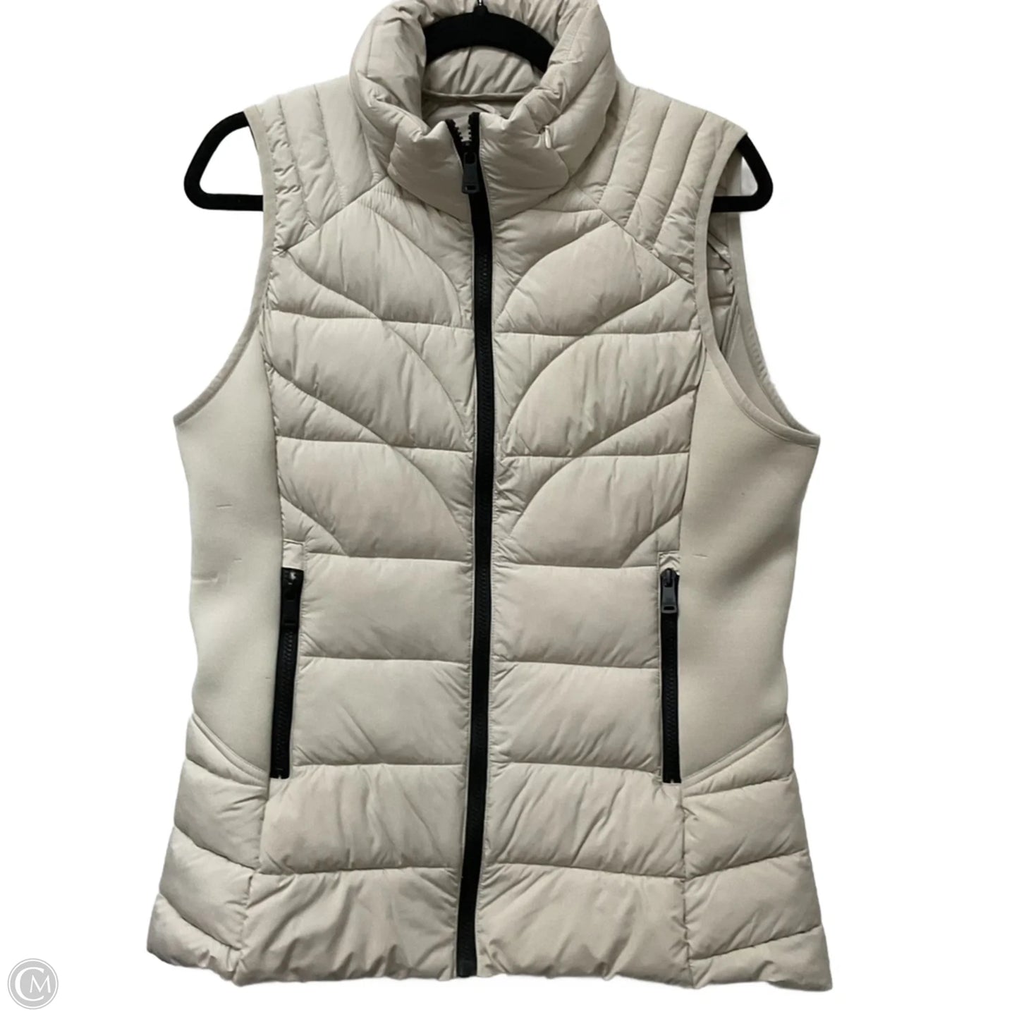 Vest Puffer & Quilted By Bernardo In Beige, Size: L