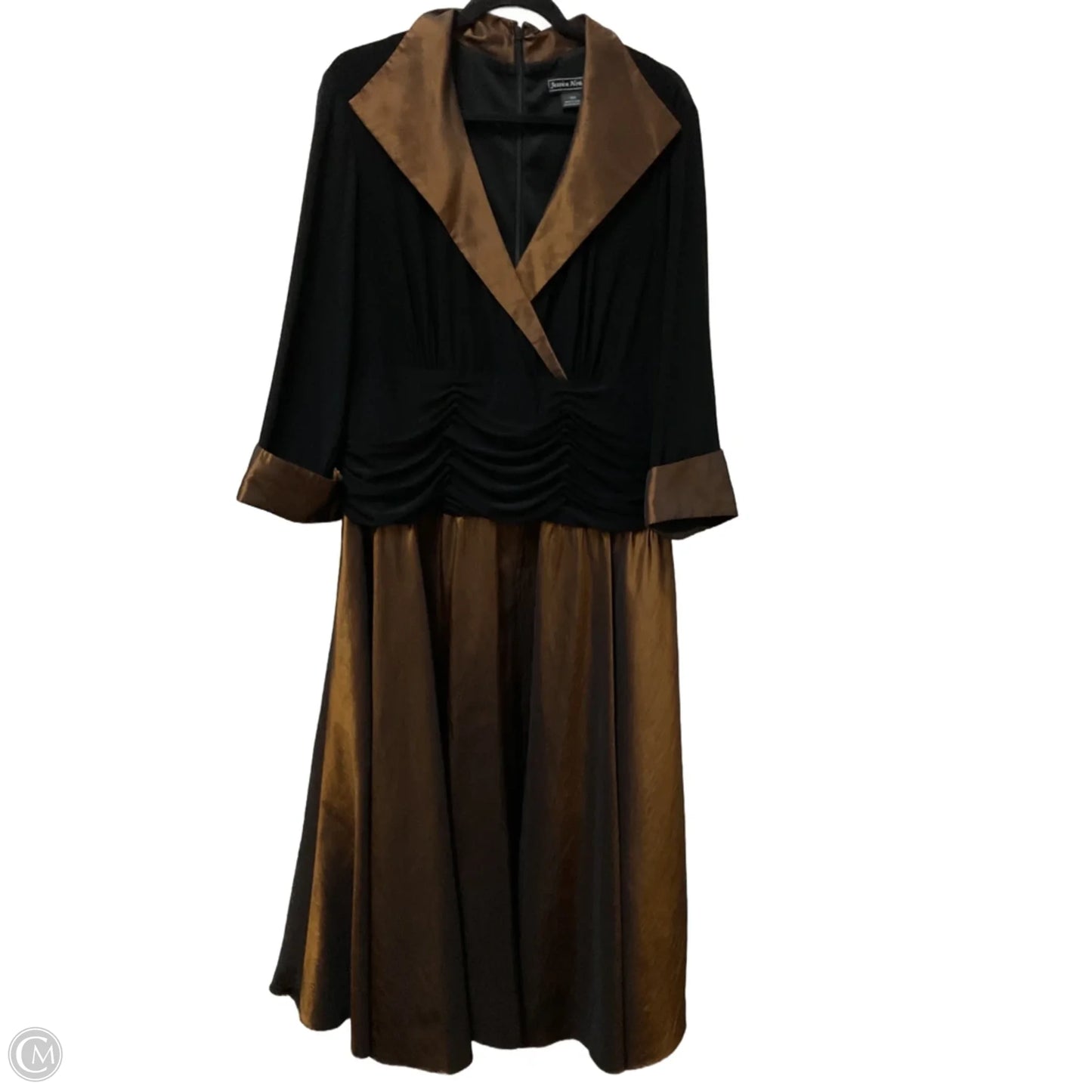 Dress Party Midi By Jessica Howard In Bronze, Size: 1x