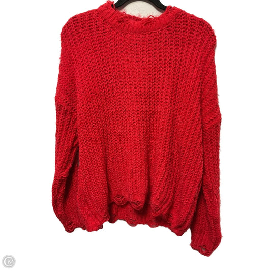 Sweater By Cmc In Red, Size: L