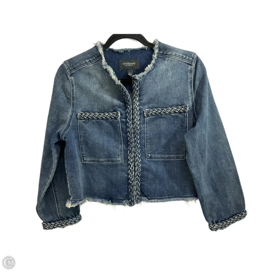 Jacket Denim By Liverpool In Blue Denim, Size: S