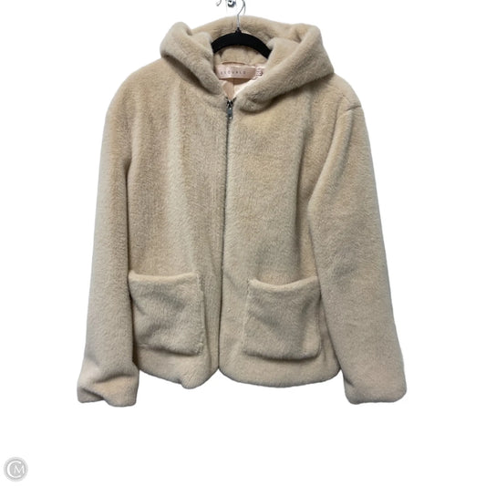 Jacket Faux Fur & Sherpa By Clothes Mentor In Tan, Size: S