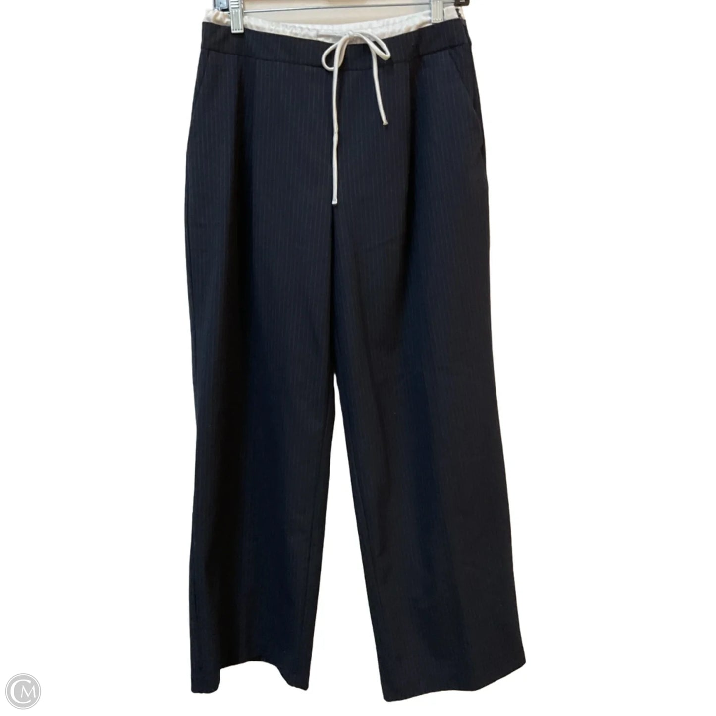 Pants Wide Leg By Zara In Navy, Size: S
