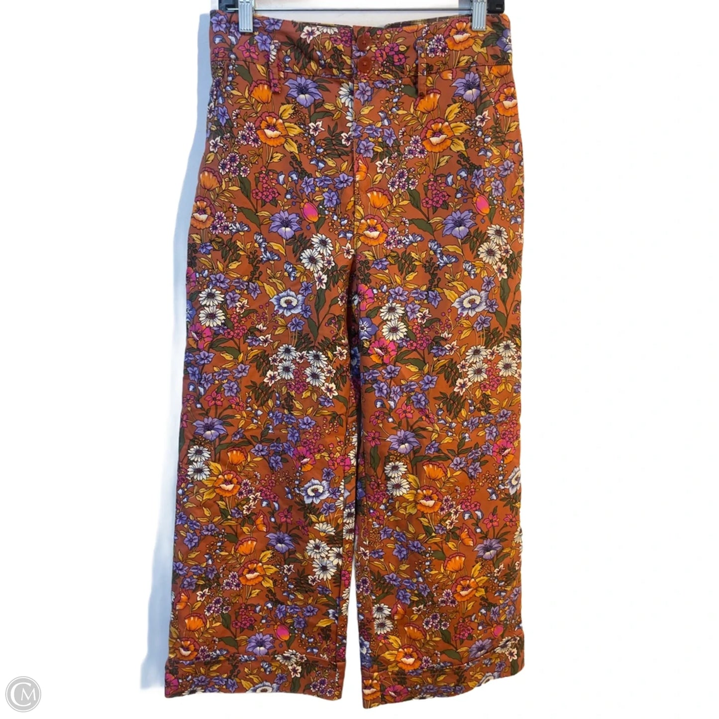 Pants Cropped By Maeve In Coral, Size: 6