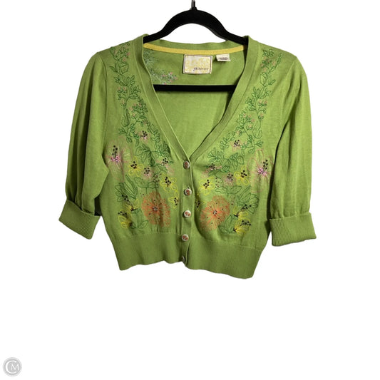 Sweater Cardigan By Guinevere In Green, Size: L