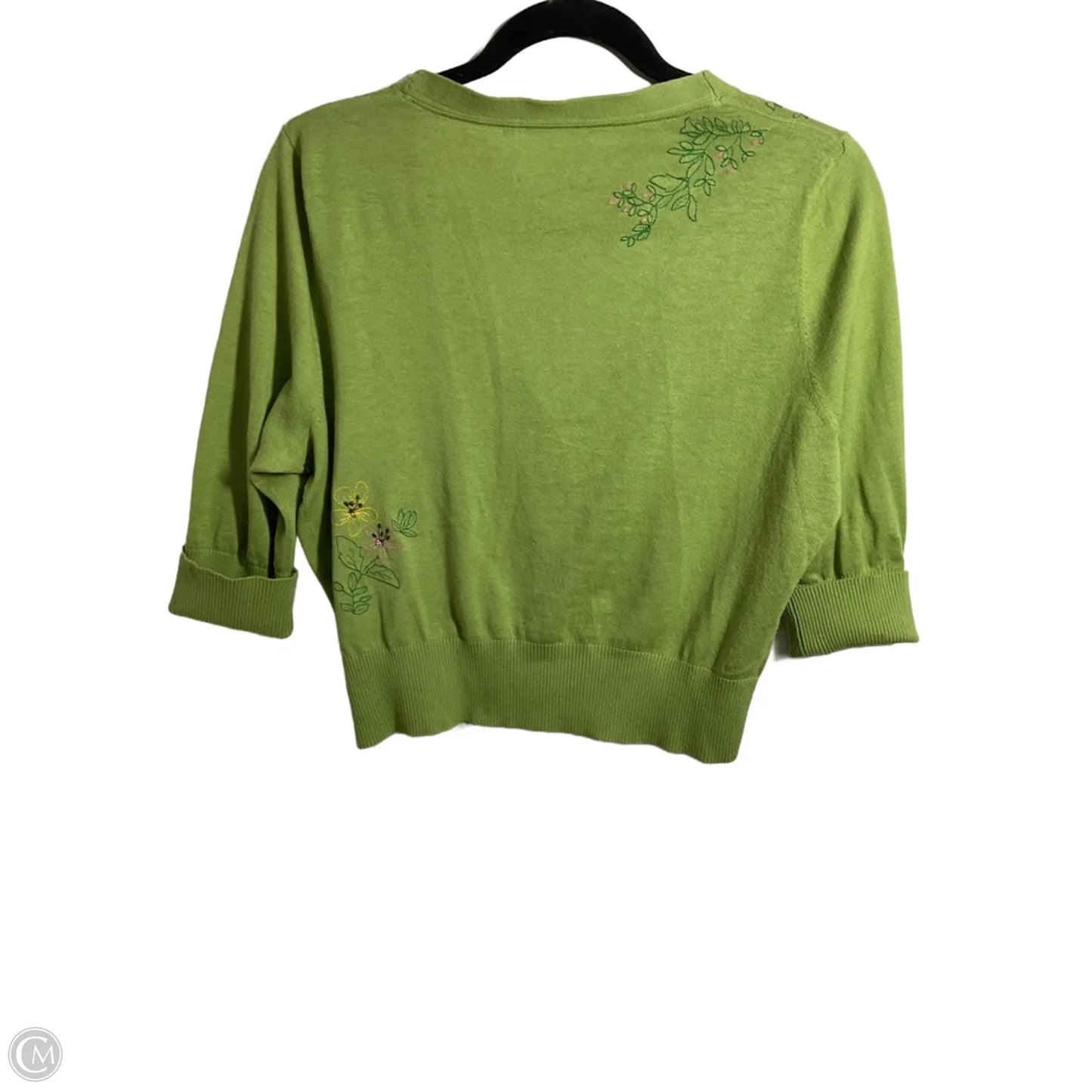 Sweater Cardigan By Guinevere In Green, Size: L