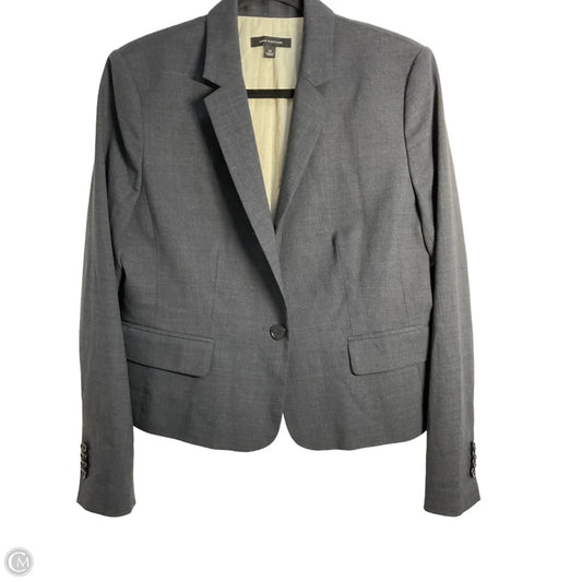 Blazer By Ann Taylor In Grey, Size: L
