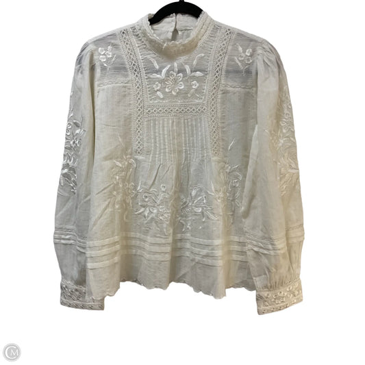 Blouse Long Sleeve By Sundance In Cream, Size: S