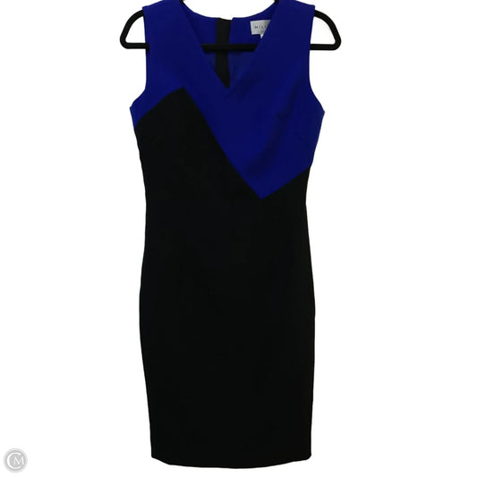 Dress Designer By Milly In Black & Blue, Size: 4