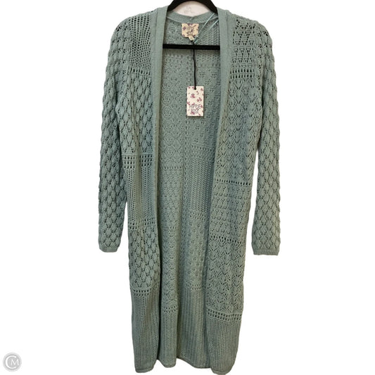 Sweater Cardigan By Hippie Rose In Green, Size: S