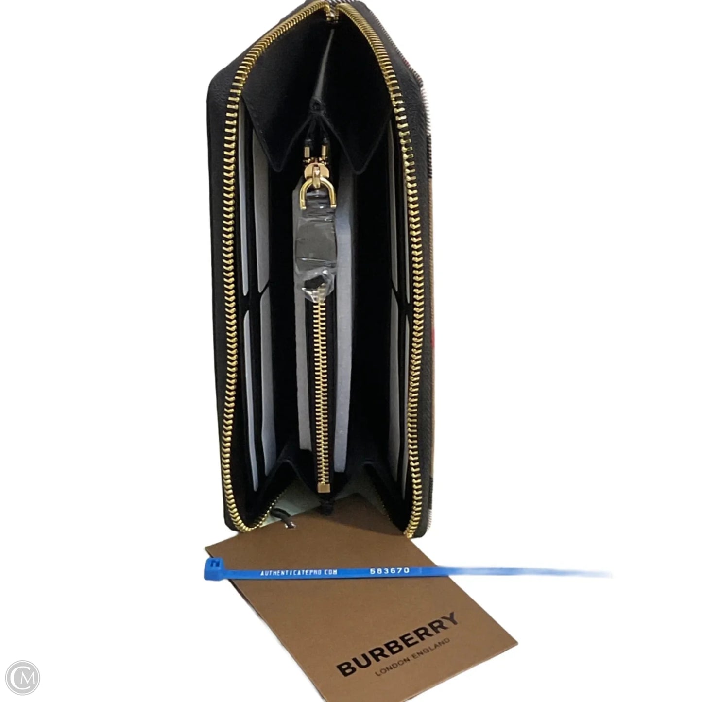 Wallet Luxury Designer By Burberry, Size: Large