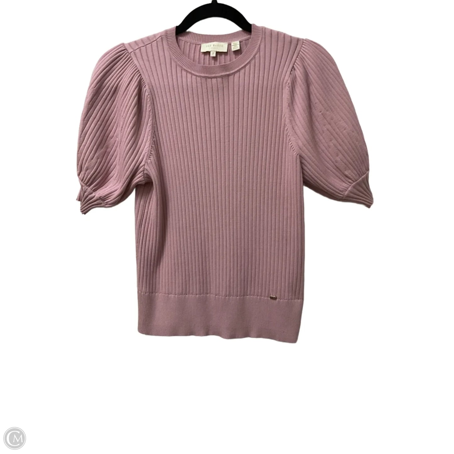 Sweater Short Sleeve By Ted Baker In Pink, Size: M