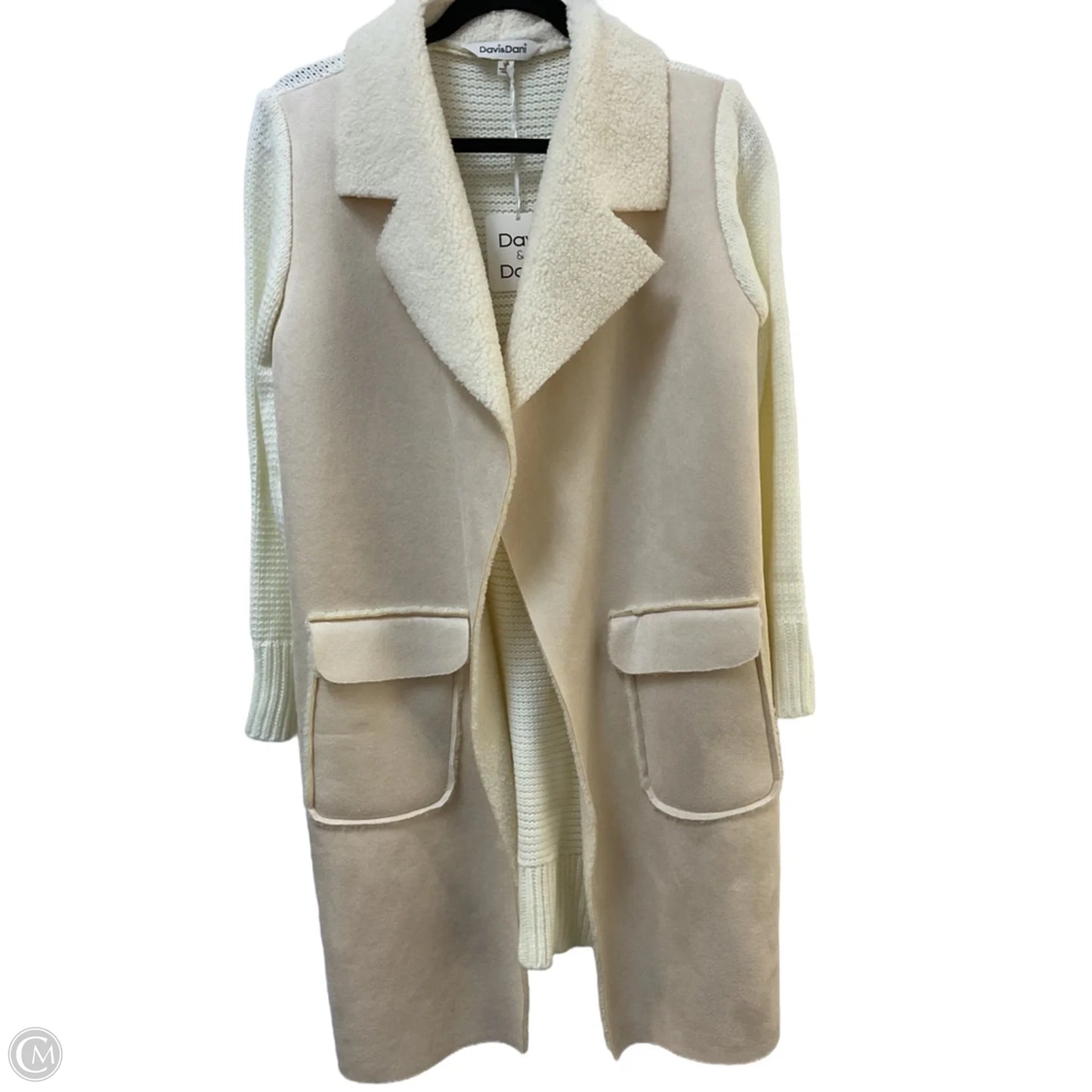 Sweater Cardigan By Davi & Dani In Cream, Size: S