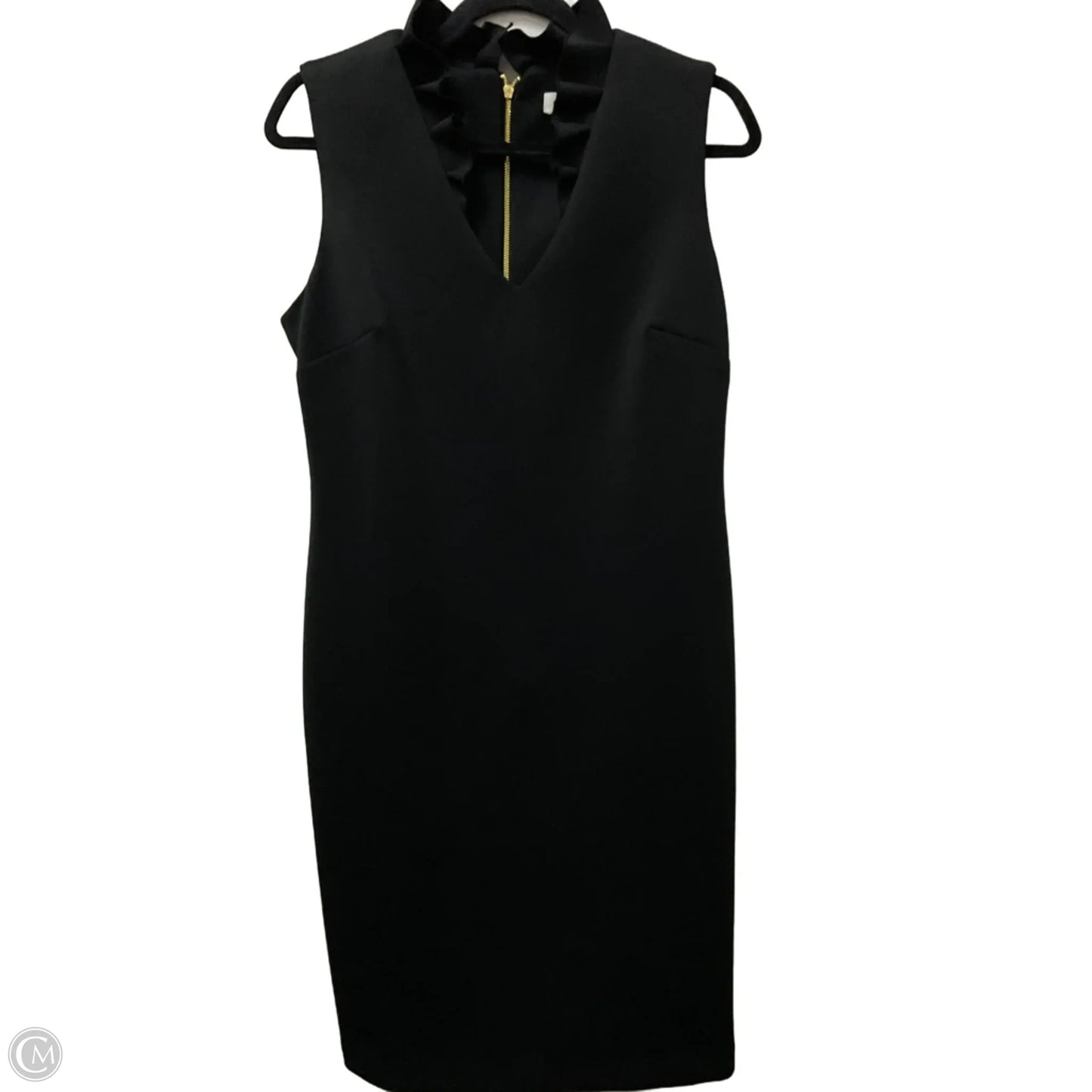 Dress Party Midi By Calvin Klein In Black, Size: L