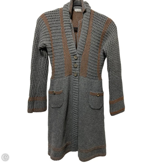 Sweater Cardigan By Cmb In Grey, Size: S