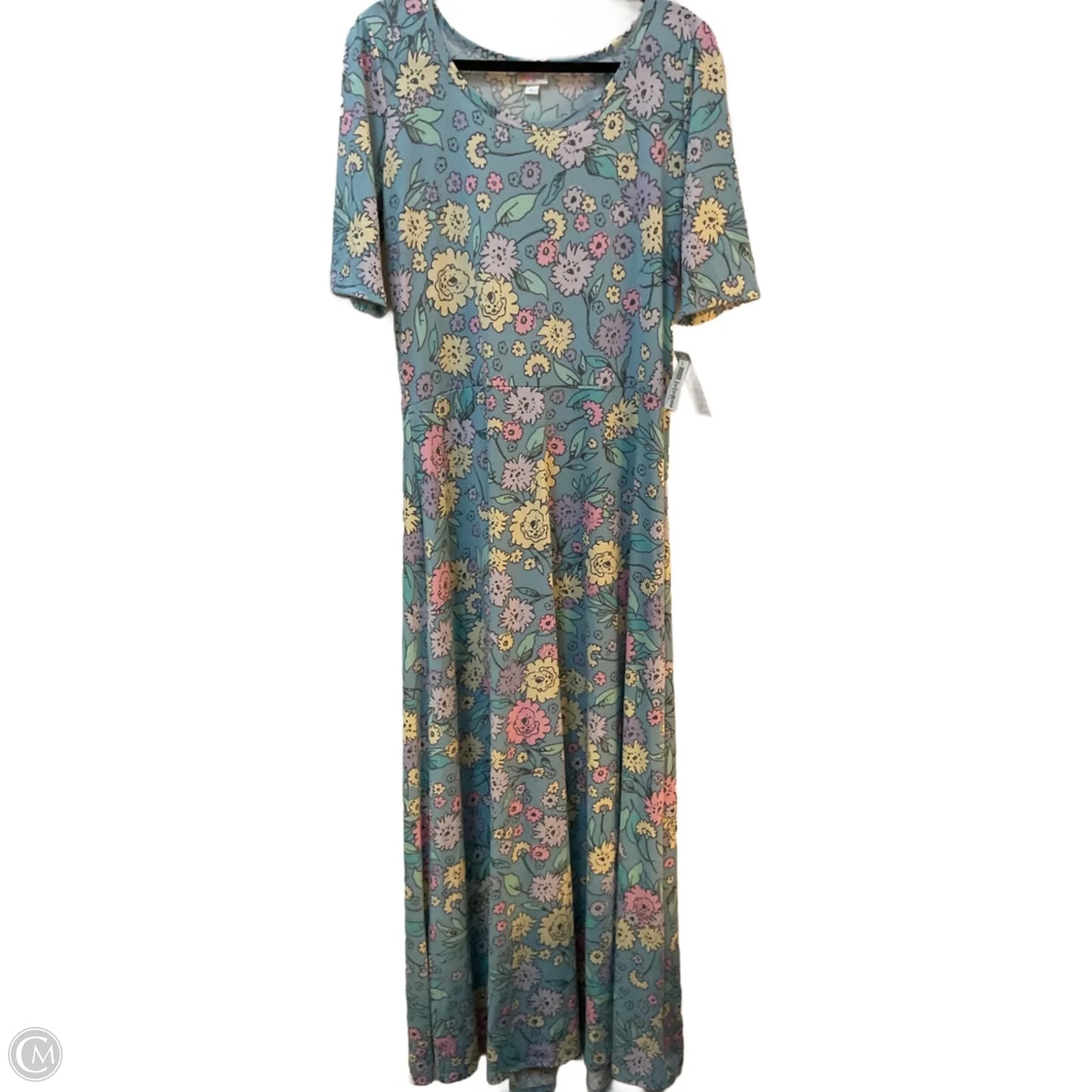 Dress Casual Maxi By Lularoe In Floral Print, Size: Xl