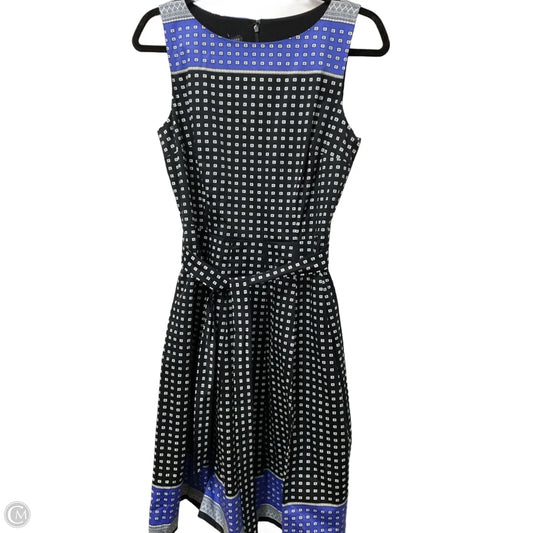 Dress Casual Midi By Talbots In Black & White, Size: S