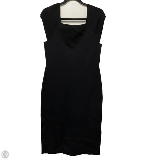 Dress Casual Midi By White House Black Market In Black, Size: L