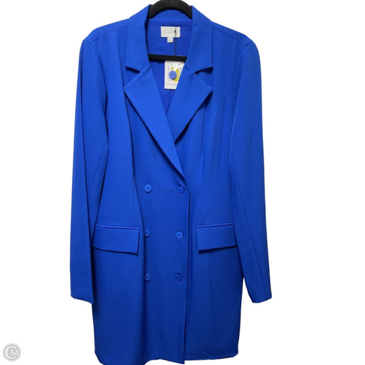 Dress Party Midi By Sugar Lips In Blue, Size: Xl