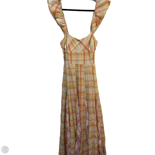 Dress Casual Maxi By Maeve In Plaid Pattern, Size: M