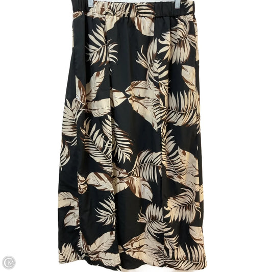 Skirt Maxi By Clothes Mentor In Black & Tan, Size: 1x