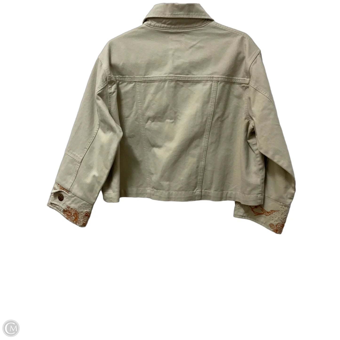 Jacket Denim By Cmc In Beige, Size: S