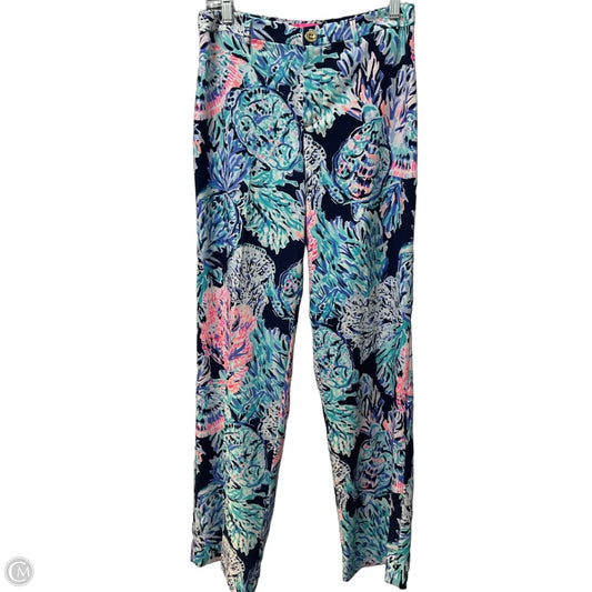 Pants Designer By Lilly Pulitzer In Floral Print, Size: 4