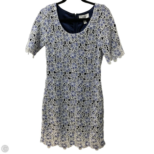 Dress Party Midi By Badgley Mischka In Blue & White, Size: S
