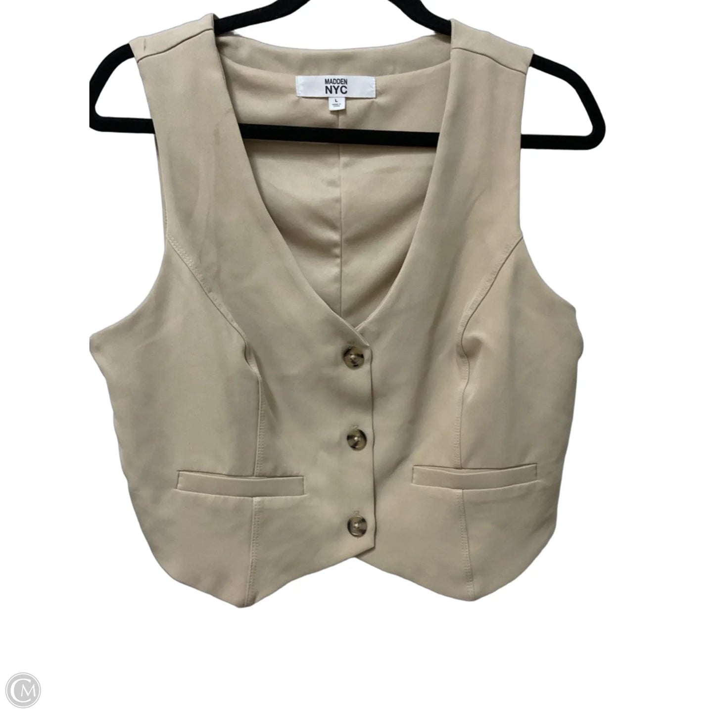 Vest Other By Madden Nyc In Tan, Size: L