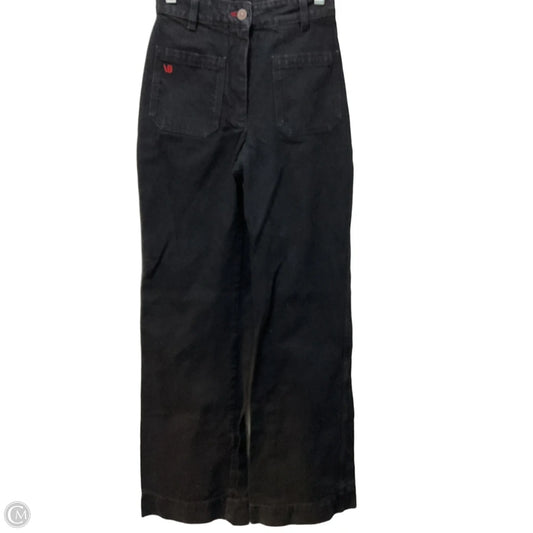 Jeans Wide Leg By Cmb In Black Denim, Size: 0
