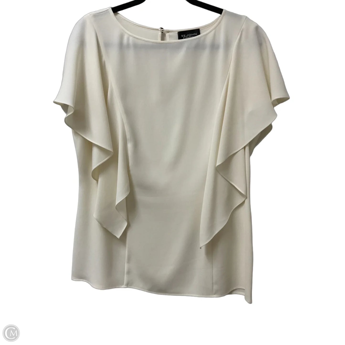 Blouse Luxury Designer By St John Collection In Cream, Size: L