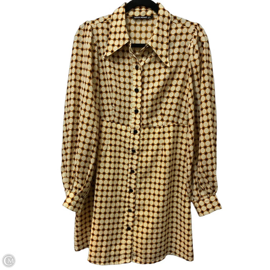 Dress Casual Midi By Clothes Mentor In Cream & Tan, Size: S