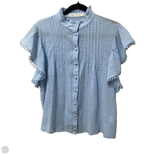 Top Short Sleeve By Bishop + Young In Blue, Size: M
