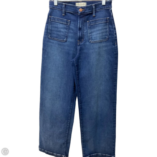 Jeans Wide Leg By Madewell In Blue Denim, Size: 2
