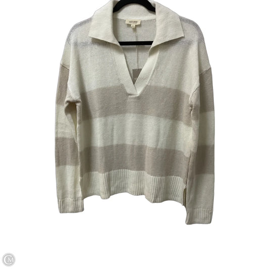 Sweater By Haven In Cream & Tan, Size: M