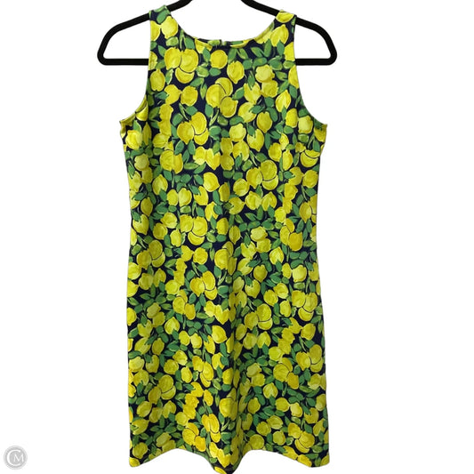 Dress Casual Midi By Talbots In Green & Yellow, Size: Sp