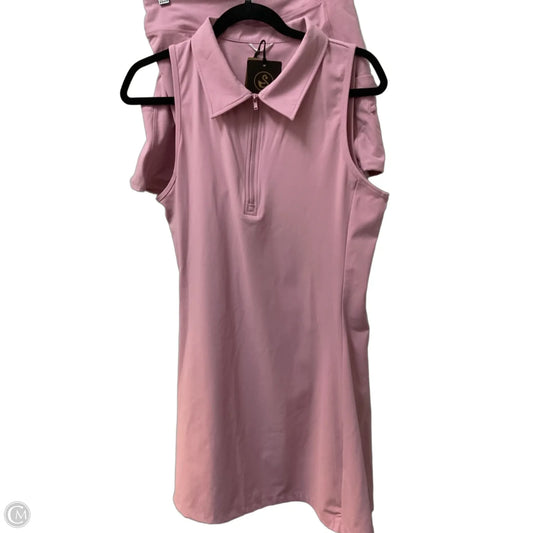 Athletic Shorts 2pc By Cmc In Pink, Size: L