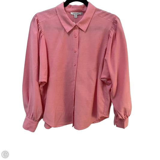 Top Long Sleeve By Chicos In Pink, Size: S