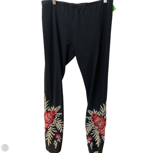 Pants Leggings By Johnny Was In Black, Size: L