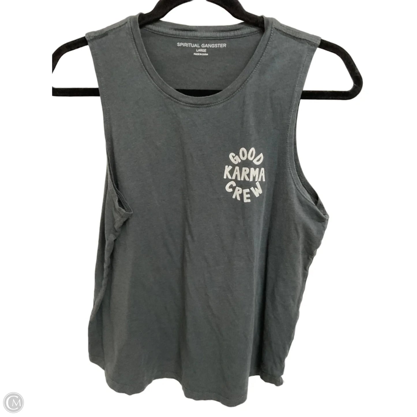 Athletic Tank Top By Spiritual Gangster In Grey, Size: L