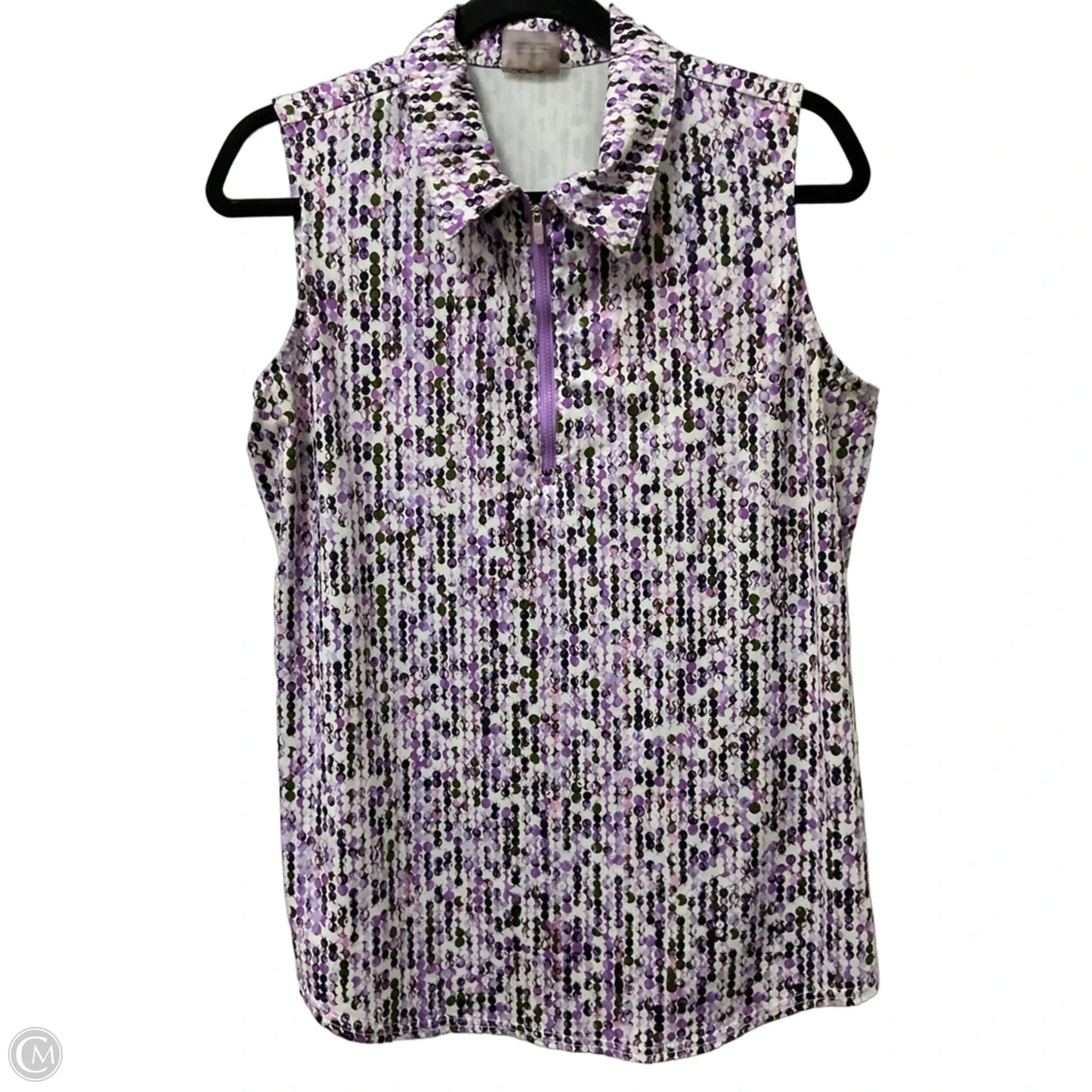 Athletic Tank Top By Jofit In Purple & White, Size: L