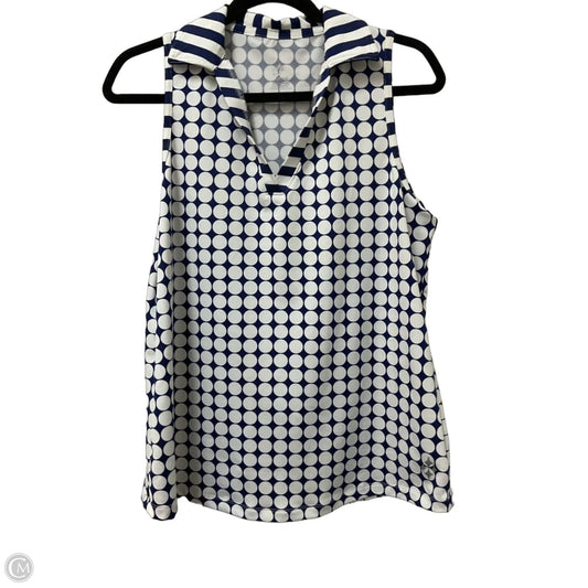 Athletic Tank Top By Jofit In Blue & White, Size: L