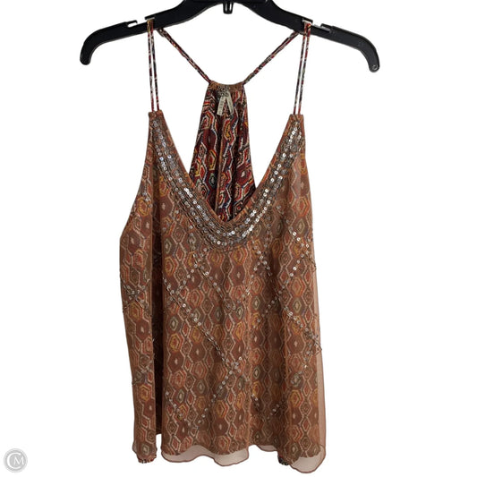 Top Sleeveless By Bke In Multi-colored, Size: L