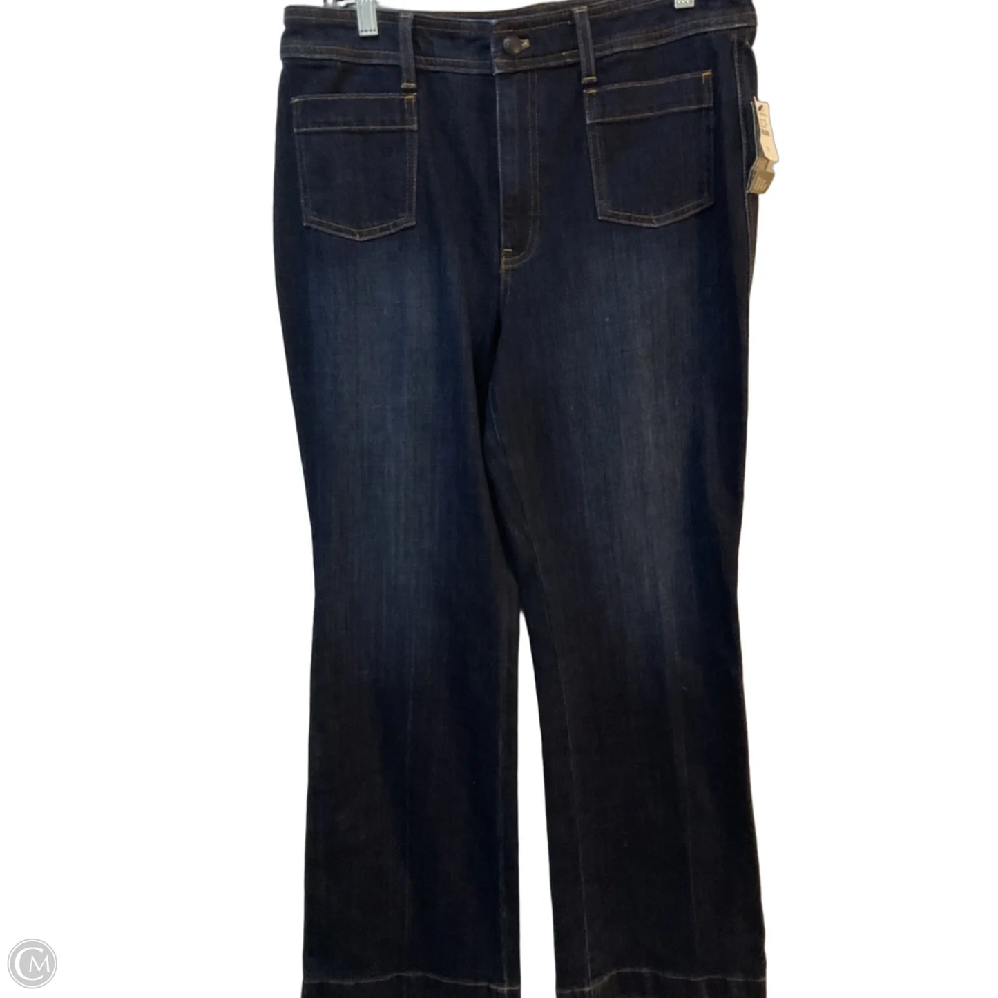 Jeans Flared By Talbots In Blue Denim, Size: 12