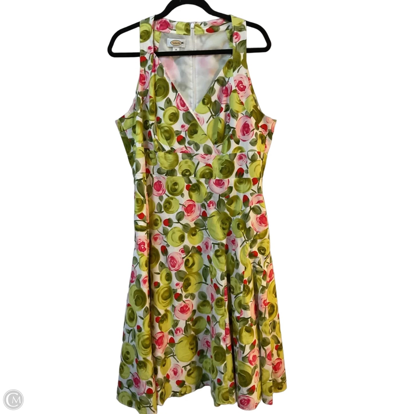 Dress Casual Midi By Talbots In Floral Print, Size: 1x
