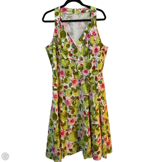 Dress Casual Midi By Talbots In Floral Print, Size: 1x