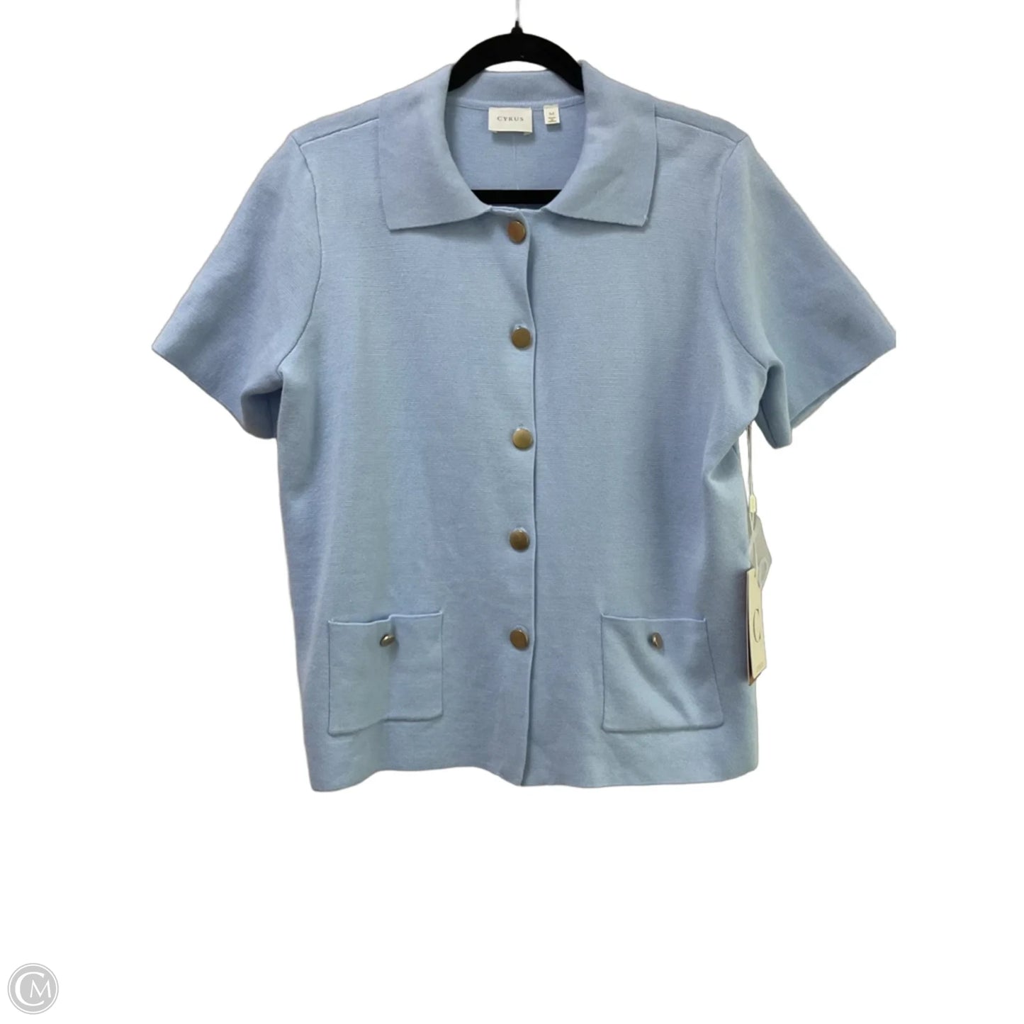 Sweater Cardigan By Cyrus In Blue, Size: M