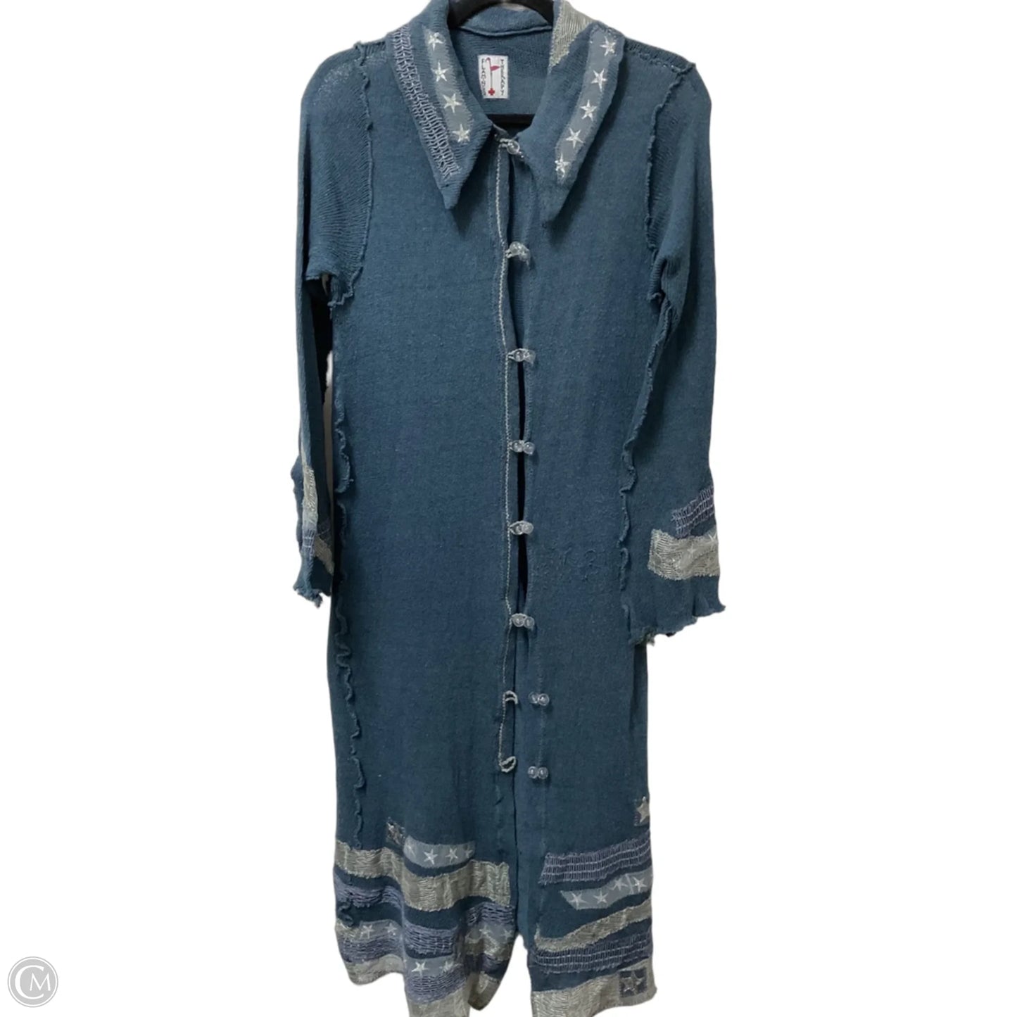 Sweater Cardigan By Clothes Mentor In Blue, Size: M